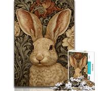 Puzzles Animaux Lapin pour Adolescents, 1000 pièces, Difficile à réaliser, mais Amusant et Humoristique, Cadeau d'anniversaire, Cadeaux, décoration Murale 38x26cm