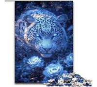Puzzles Animaux léopard pour Adultes et Adolescents, Jeux stimulants, décoration Murale, Cadeaux d'anniversaire et de Noël Uniques (50x75cm)