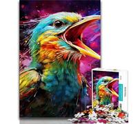 Puzzles Animaux moineaux pour Adolescents, 1 000 pièces, Assemblage de Motifs, activités Amusantes à la Maison, Cadeau d'anniversaire, Cadeaux de Voyage (50x75cm)