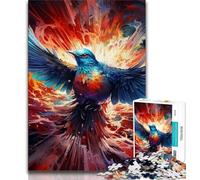 Puzzles Animaux moineaux pour Adolescents, 1 000 pièces, Jeu de réflexion, décoration Murale, Cadeaux Uniques pour Anniversaire et Noël, 50x75cm