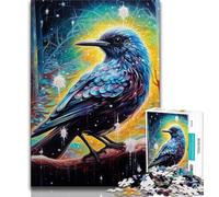 Puzzles Animaux moineaux pour Adultes et Adolescents, 1000 pièces, Difficiles à compléter, mais Amusants et Humoristiques, avec Affiche et fiche de Questions-réponses Assorties (75x50cm)