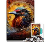 Puzzles Animaux moineaux pour Adultes et Adolescents, Difficiles à réaliser, mais Amusants et Humoristiques, Cadeaux d'anniversaire, décoration Murale (75x50cm)