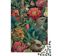 Puzzles Animaux Monde Animal à Grande échelle adaptés aux Adultes, aux Enfants et aux Adolescents avec Une difficulté élevée et des Formes Uniques 1000 pièces (75 x 50 cm)