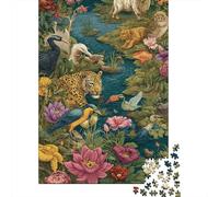 Puzzles Animaux Monde Animal à Grande échelle, adaptés aux Adultes, aux Enfants et aux Adolescents, avec Une difficulté élevée et des Formes Uniques, 500 pièces (52 x 38 cm)