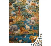 Puzzles Animaux Monde Animal à Grande échelle, adaptés aux Adultes, aux Enfants et aux Adolescents, avec Une difficulté élevée et des Formes Uniques, 300 pièces (40 x 28 cm)