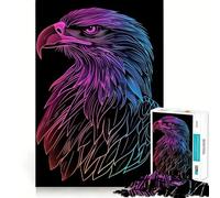 Puzzles Animaux néon 1000 pièces Activité ludique et stimulante pour renforcer la Concentration Découpe Laser pour Un Assemblage Parfait Idéal pour Partager Un Moment Complice en Famille (50x75cm)