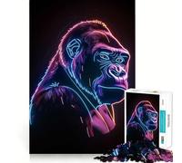Puzzles Animaux néon 1000 pièces Développe la mémoire,Amusant,qualité Professionnelle, pour stimuler l'esprit (50x75cm)