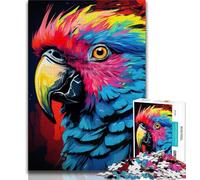 Puzzles Animaux Oiseaux Perroquets pour Adultes Ados Puzzle 1000 pièces, Jouets Jeux Éducatifs Anti-Stress Liste de Souhaits avec Père Noël (38x26cm)