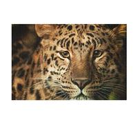 Puzzles Animaux pour Adultes, 1 000 pièces, imprimés léopard, pour Adultes, Adolescents, Enfants, Cadeau d'anniversaire pour Papa et Maman, Puzzles Haut de Gamme 26 x 38 cm