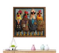Puzzles Animaux pour Adultes, 1000 Pièces Décoration de Maison avec Lunettes de Soleil, Puzzle Art Poules Décoratifs - Pour Amateurs Amoureux Chambre à Coucher Table Bureau Bar Intérieur Entrée