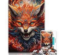 Puzzles Animaux Renards 1000 pièces pour Adultes, Jeux de société, Anti-Stress, défi Difficile, Cadeaux et Jouets (38x26cm)