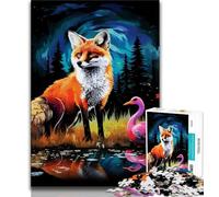 Puzzles Animaux Renards pour Adultes et Adolescents, Aidez Le Cerveau à exercer des Jouets addictifs pour cultiver la Patience Une œuvre d'art 50x75cm