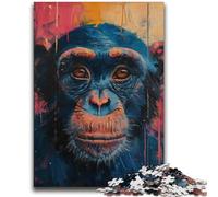 Puzzles Animaux singes pour Adultes, Aidez Le Cerveau à exercer des Jouets addictifs pour cultiver la Patience, adaptés aux Couples (38x52cm)