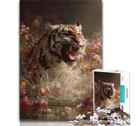 Puzzles Animaux Tigres 1000 pièces pour Adultes, Jeu éducatif et défi, idéal comme Cadeau pour Toute la Famille (38x26cm)