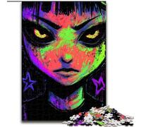 Puzzles Anime Demon Girl pour Adultes, 1000 pièces, Jeux éducatifs, décoration d'intérieur, Cadeau d'anniversaire, Art Mural (26x38cm)