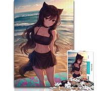 Puzzles Anime Girl pour Adultes 1000 pièces, Jouets éducatifs, Anti-Stress, adaptés à la décoration de Bureau 38x26cm