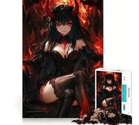 Puzzles Anime Reine Démon pour Adultes,1000 pièces,Jeu de réflexion Stimulant,Structure à emboîtement précise,Facile à Apprendre,pour Le Plaisir de Toute la Famille (50x75cm)