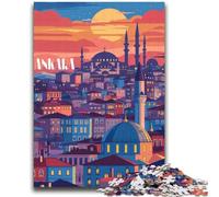 Puzzles Ankara Twilight pour Adolescents 2000 pièces, Jeu Stimulant et Familial avec Affiche et fiche de Questions-réponses Assorties 2000 pièces (70x100cm)