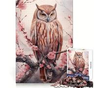 Puzzles Aquarelle d'oiseaux et de hiboux pour Adultes, 1000 pièces, pour développer la logique, se détendre et s'amuser en Toute tranquillité Idéal comme Cadeau de Saison (38x26cm)