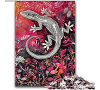 Puzzles Aquarelle Gecko pour Adolescents 2000 pièces, Jeux Amusants en Famille, activités à la Maison, Cadeau d'anniversaire, Cadeaux de Voyage (70x100cm)