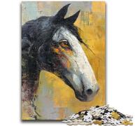 Puzzles aquarelles de Chevaux 1000 pièces pour Adultes, Jeu Stimulant et décoration Murale familiale, Cadeaux d'anniversaire et de Noël Uniques (50x75cm)