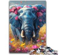 Puzzles aquarelles éléphants 2000 pièces pour Adultes, Cadeaux, Difficiles à réaliser, mais Amusants et Humoristiques, décoration d'intérieur et Cadeaux Uniques (70x100cm)