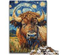 Puzzles aquarelles Yak pour Adolescents 1000 pièces, Jouet éducatif et éducatif, idéal comme Cadeau pour Toute la Famille (50x75cm)