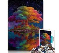 Puzzles Arbre de Vie pour Adolescents, Puzzle 1000 pièces, Anti-Stress, Vacances à la Maison, Tuer Le Temps avec Affiche Assortie et Feuille de Questions 38x26cm