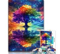 Puzzles Arbre de Vie pour Adultes 1000, Aidez Le Cerveau à exercer des Jouets addictifs pour cultiver la Patience Une œuvre d'art 38x26cm
