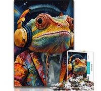 Puzzles Art Chameleon 1000 pièces pour Adolescents, stimulent Le Cerveau, stimulent la Patience et stimulent l'interaction Parent-Enfant (75x50cm)