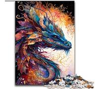 Puzzles Art Dragon 1000 pièces pour Adultes, Jouets addictifs pour la décoration de la Maison (26x38cm)