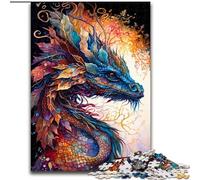 Puzzles Art Dragon pour Adolescents 1000 pièces, Jeux Amusants, Chaque pièce est Unique - Jeu Familial Stimulant (50x75cm)