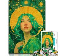Puzzles Art Femmes 1000 Pièces pour Adolescents Cadeaux, Soulagement du Stress Défi Difficile Améliorer l'amour Entre Couples 38x26cm