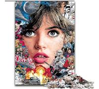 Puzzles Art Girl pour Adultes et Adolescents, à partir de 14 Ans, Jeux Amusants, activités à la Maison, Cadeaux d'anniversaire, Cadeaux de Voyage (26x38cm)