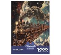 Puzzles Art Illustration numérique Classique Cadeau Famille Gifts for Family Transport 1000 Pièces Décoration Murale pour Adultes Jeu Éducatif Challenge Toy 70x50cm/1000pcs