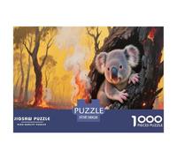 Puzzles Art Koala Eucalyptus Classique Jouets Défi Cadeau Unique Animal 1000 Pièces Qualité Premium Divertissement pour Adultes 38x26cm/1000pcs