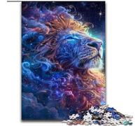 Puzzles Art Lions pour Adolescents 1000 pièces, Jeux éducatifs, décoration d'intérieur, idéal pour la décoration de Bureau (50x75cm)