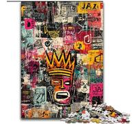 Puzzles Art Moderne de Basquiat pour Adolescents, activités familiales Amusantes à la Maison, Cadeaux d'anniversaire, Cadeaux de Voyage (50x75cm)