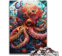 Puzzles Art Octopus pour Adolescents, 1 000 pièces, Difficiles à réaliser, mais Amusants et Humoristiques, décoration d'intérieur et Cadeaux Uniques (38x26cm)