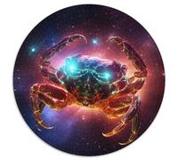 Puzzles Art Star Crab pour Adultes, 1000 pièces, Puzzle Rond de 1000 pièces, Jeu de réflexion, Jeu Familial interactif, adapté aux 14 Ans et Plus (67,5x67,5cm)