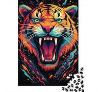 Puzzles Art Tiger 500 pièces pour Adultes, Puzzles 500 pièces, Jouet Puzzle à Faire soi-même comme Cadeau d'anniversaire 500 pièces (52 x 38 cm)