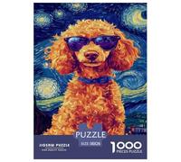 Puzzles Art toilettage de Caniche Classique Jouets Défi Divertissement Créatif Animal 1000 Pièces Décoration Murale pour Adultes Jeu Éducatif Challenge Toy 38x26cm/1000pcs