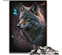 Puzzles Art Wolf pour Adultes 2000 pièces, Jeu Stimulant et Familial avec Affiche et fiche de Questions-réponses (70x100cm)