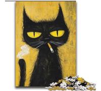 Puzzles artistiques Abstraits de Chat Noir, 2000 pièces, Cadeaux pour Adultes, Jouets addictifs pour stimuler l'intelligence cérébrale, Cadeaux d'anniversaire pour Les 14 Ans et Plus 70x100cm