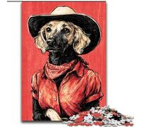 Puzzles artistiques de Cow-Girls pour Adultes et Adolescents, Jeux Amusants en Famille, activités à la Maison, Cadeaux d'anniversaire et de Voyage (26x38cm)