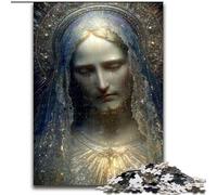 Puzzles artistiques de la Vierge Marie pour Adultes et Adolescents, Jeux Amusants en Famille, activités à la Maison, Cadeau d'anniversaire, Cadeaux de Voyage (26x38cm)