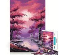 Puzzles artistiques de paysages naturels pour Adolescents, 1000 pièces, renforce la mémoire, soulage la Tension, Bords Lisses, Surprise de Noël (50x75cm)