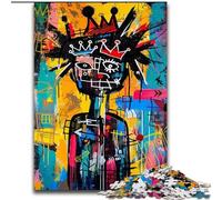 Puzzles artistiques de Style Basquiat pour Adolescents, 1000 pièces, activité familiale avec Affiche et fiche de Questions-réponses pour Les 14 Ans et Plus (26x38cm)