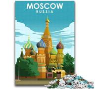 Puzzles artistiques de Voyage à Moscou, Russie, pour Adultes, 1000 pièces, Jouet éducatif Anti-Stress, idéal comme Cadeau pour Toute la Famille, 2000 pièces (70x100cm)