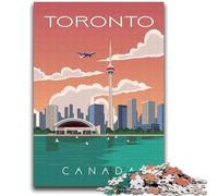 Puzzles artistiques de Voyage à Toronto (Ontario) pour Adultes et Adolescents, Jeux éducatifs, décoration d'intérieur, Cadeau d'anniversaire, Art Mural, 2000 pièces (70x100cm)